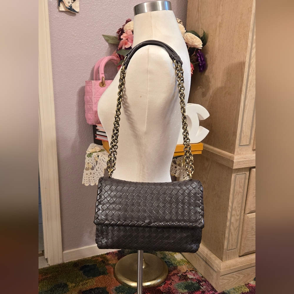 Bottega Venetta Olympia Intrecciato nappa Bag